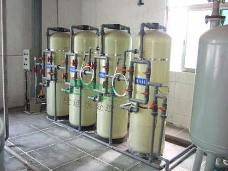 5T/H石英砂+活性炭+阳床+阴床离子交换器纯水机